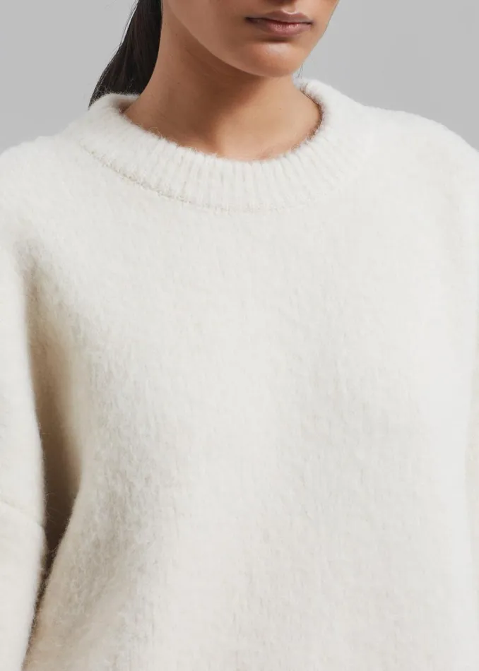 Women The Frankie Shop Knitwear Jasmine Sweater Cream