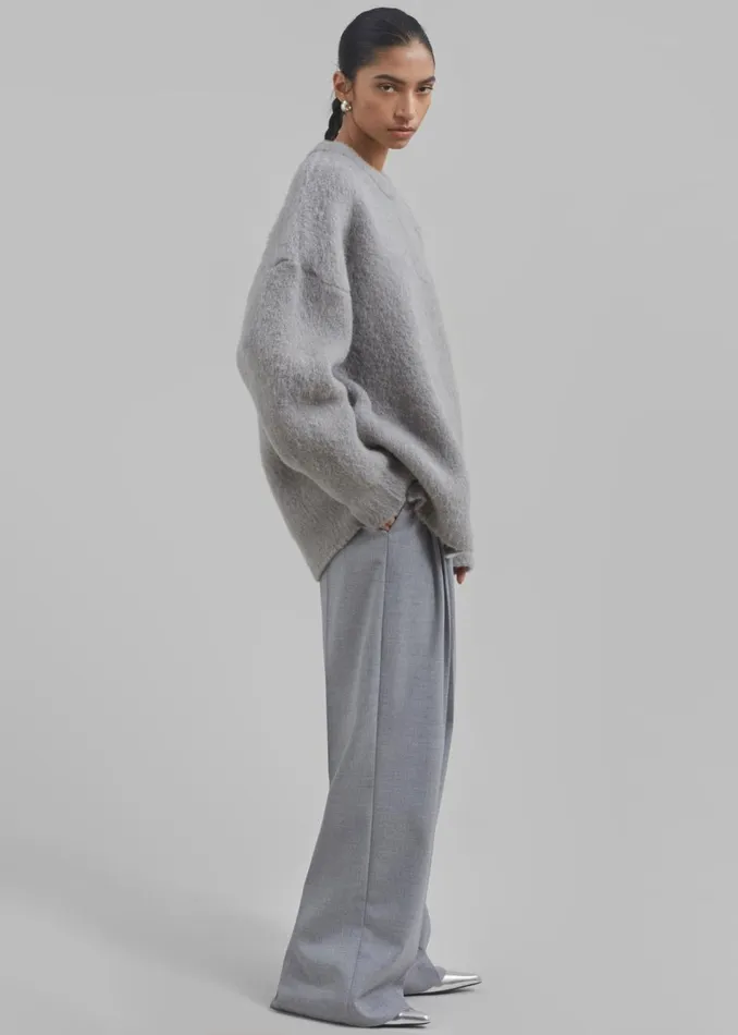 Women The Frankie Shop Knitwear Jasmine Sweater Grey