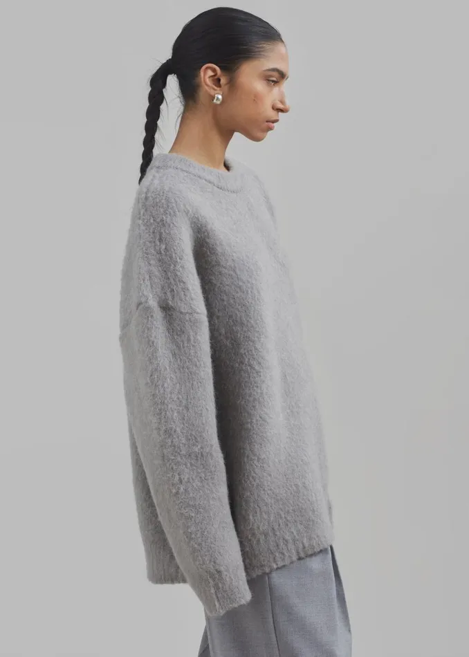 Women The Frankie Shop Knitwear Jasmine Sweater Grey