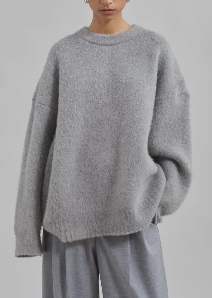 Women The Frankie Shop Knitwear Jasmine Sweater Grey