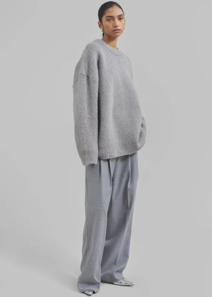 Women The Frankie Shop Knitwear Jasmine Sweater Grey