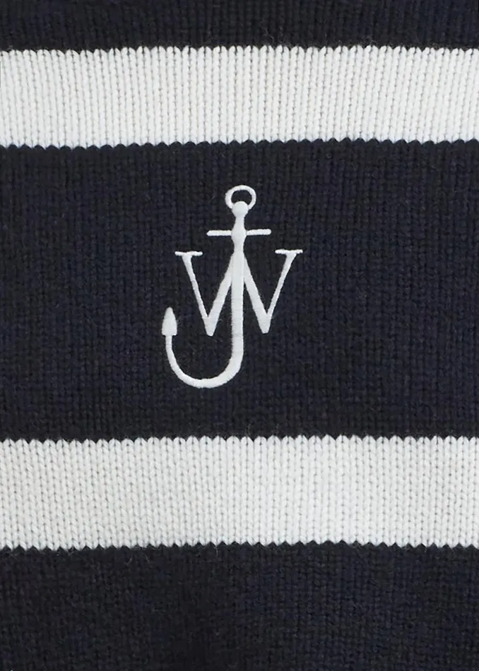 Women The Frankie Shop Knitwear JW Anderson Cropped Anchor Jumper Blackwhite