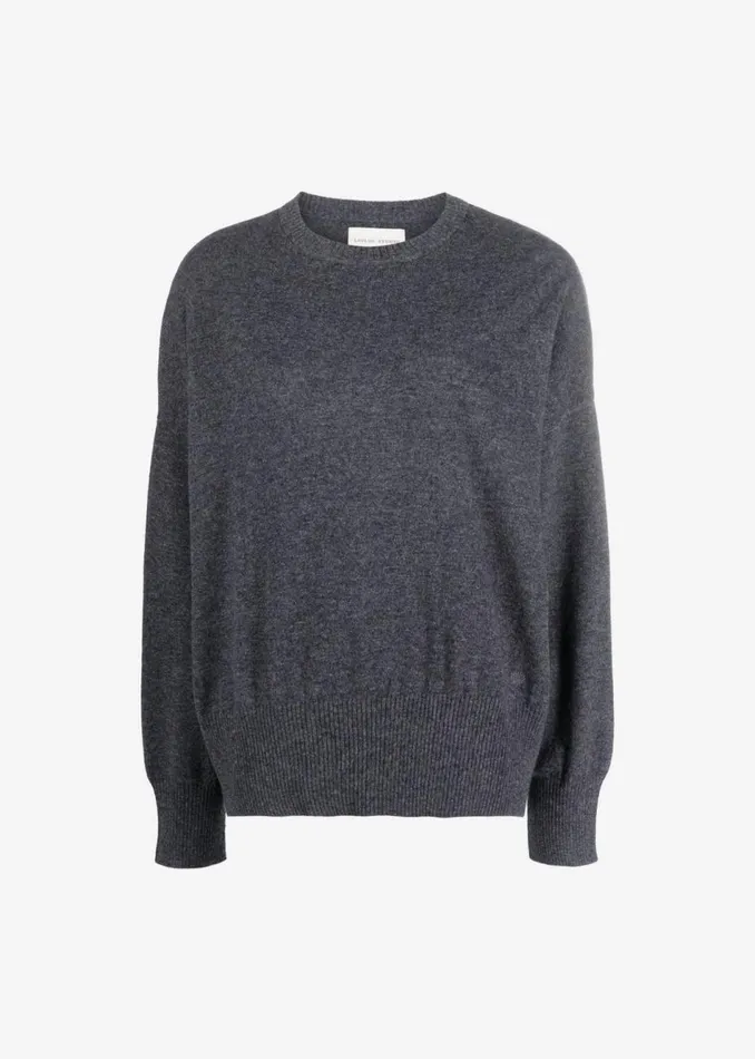 Women The Frankie Shop Knitwear Loulou Studio Anaa Cashmere Sweater Anthracite Melange