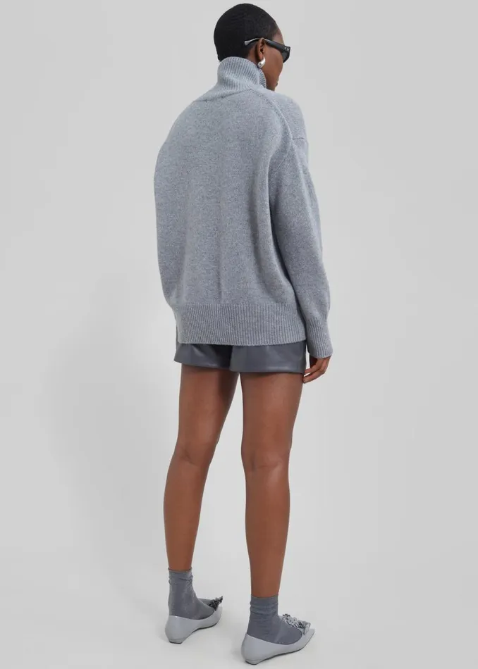 Women The Frankie Shop Knitwear Milani Wool Turtleneck Grey