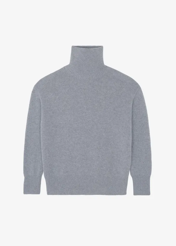 Women The Frankie Shop Knitwear Milani Wool Turtleneck Grey