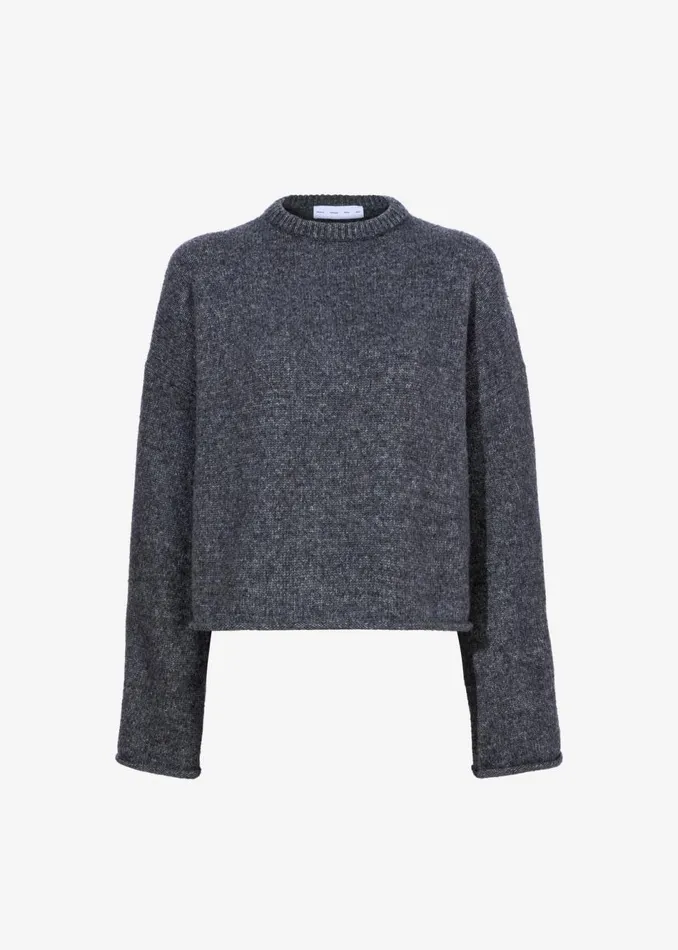 Women The Frankie Shop Knitwear Proenza Schouler White Label Tara Sweater Grey Melange