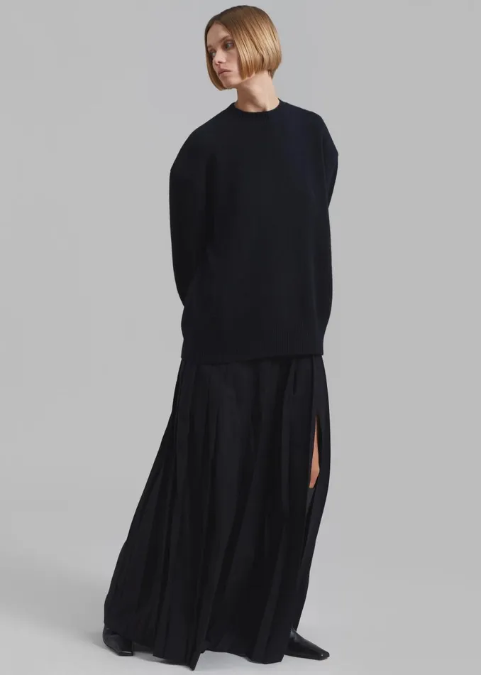Women The Frankie Shop Knitwear Rafaela Padded Knit Sweater Black