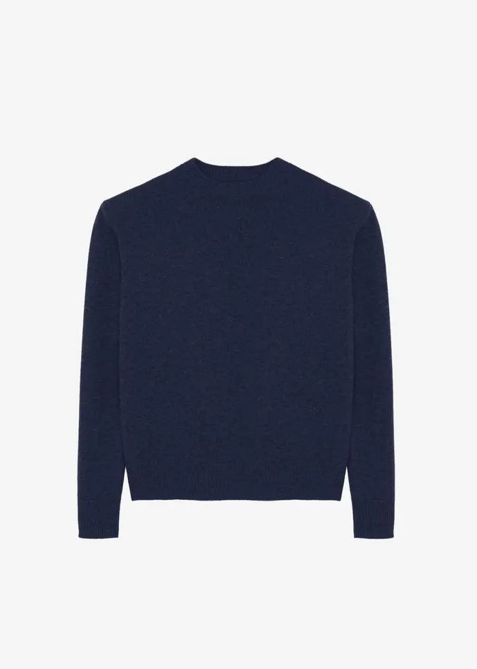 Women The Frankie Shop Knitwear Rafaela Padded Knit Sweater Navy