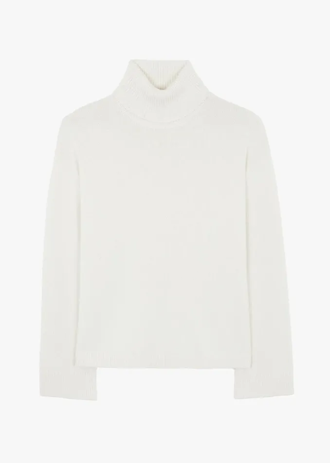Women The Frankie Shop Knitwear Rhea Trapeze Turtleneck Ivory