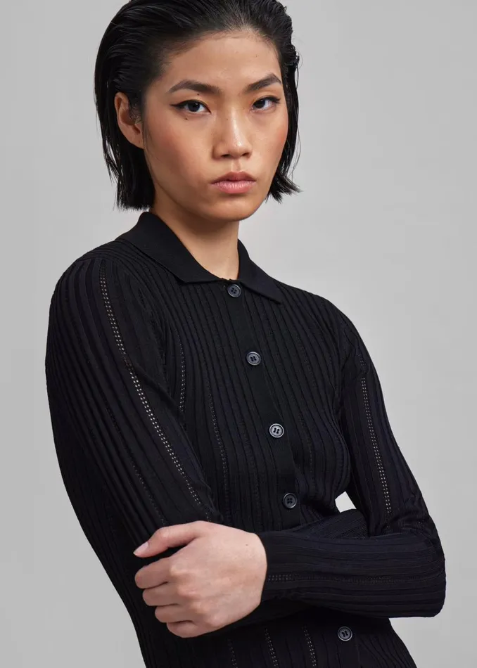 Women The Frankie Shop Knitwear Samse Samse Lea Cardigan Black