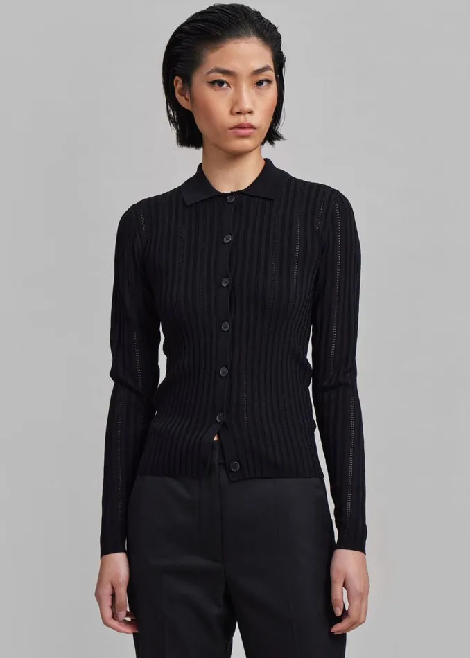 Women The Frankie Shop Knitwear Samse Samse Lea Cardigan Black