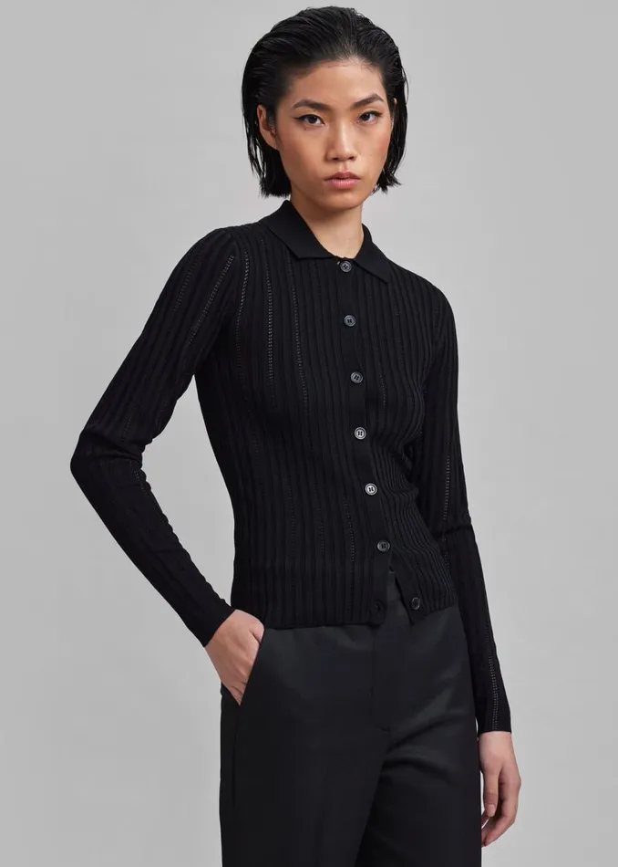 Women The Frankie Shop Knitwear Samse Samse Lea Cardigan Black