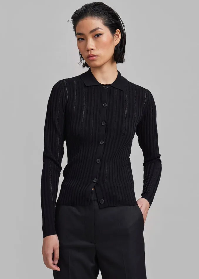 Women The Frankie Shop Knitwear Samse Samse Lea Cardigan Black
