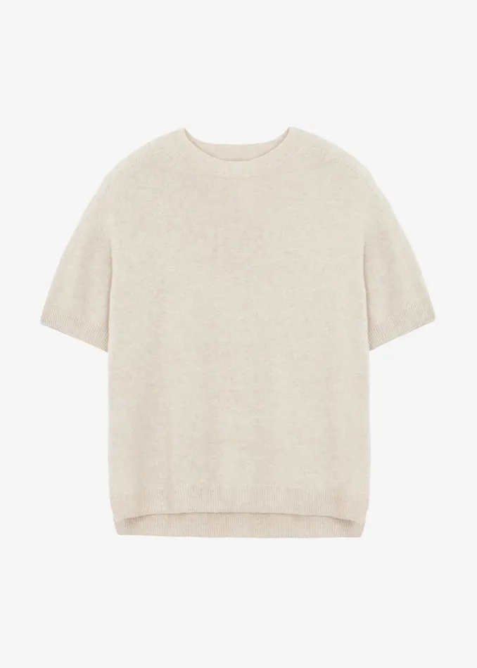 Women The Frankie Shop Knitwear Sofie Wool Blend Knit Top Oat
