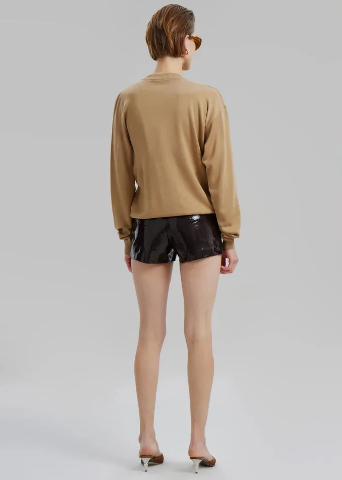 Women The Frankie Shop Knitwear Sportmax Holiday Top Beige