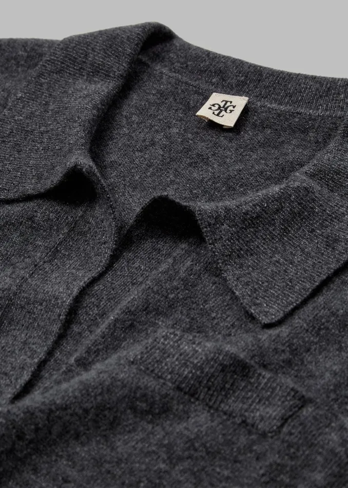 Women The Frankie Shop Knitwear The Garment Piemonte Cropped Sweater Grey Melange