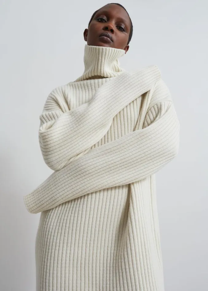 Women The Frankie Shop Knitwear Thelma Ribbed Sweater Cream