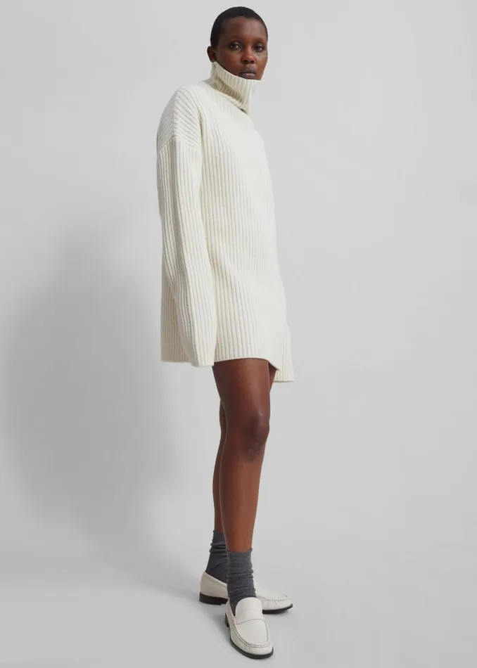 Women The Frankie Shop Knitwear Thelma Ribbed Sweater Cream