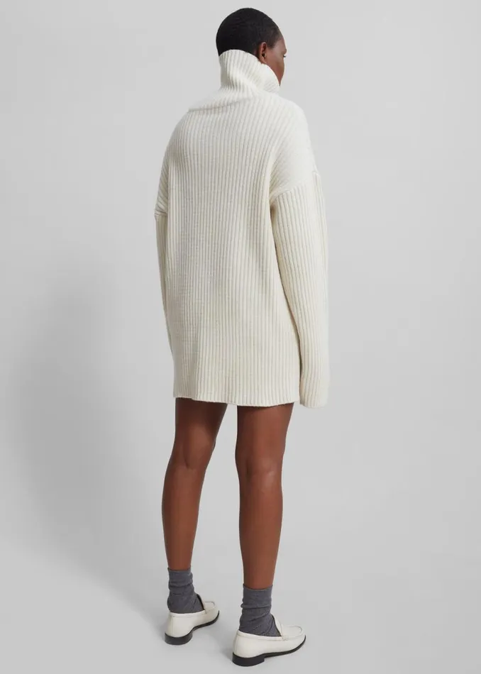 Women The Frankie Shop Knitwear Thelma Ribbed Sweater Cream