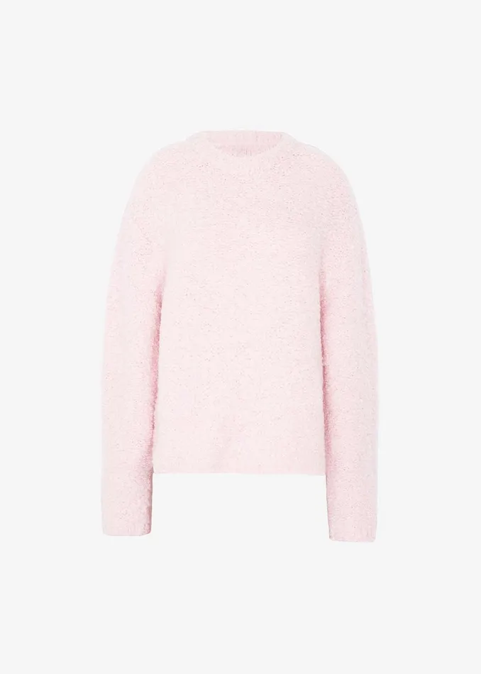 Women The Frankie Shop Knitwear Vilo Boucle Sweater Pink