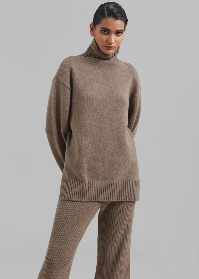 Women The Frankie Shop Loungewear Berkeley Turtleneck Brown
