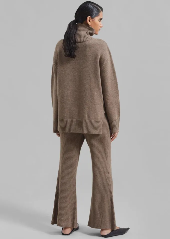 Women The Frankie Shop Loungewear Berkeley Turtleneck Brown