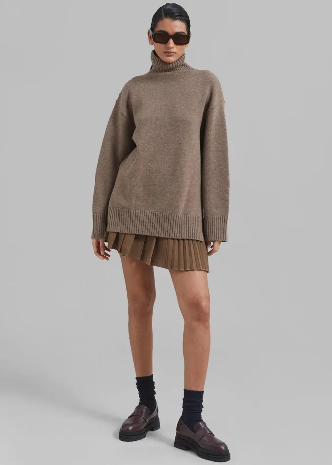 Women The Frankie Shop Loungewear Berkeley Turtleneck Brown
