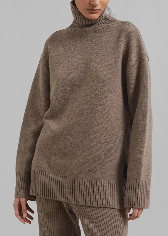 Women The Frankie Shop Loungewear Berkeley Turtleneck Brown