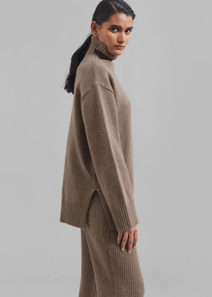 Women The Frankie Shop Loungewear Berkeley Turtleneck Brown