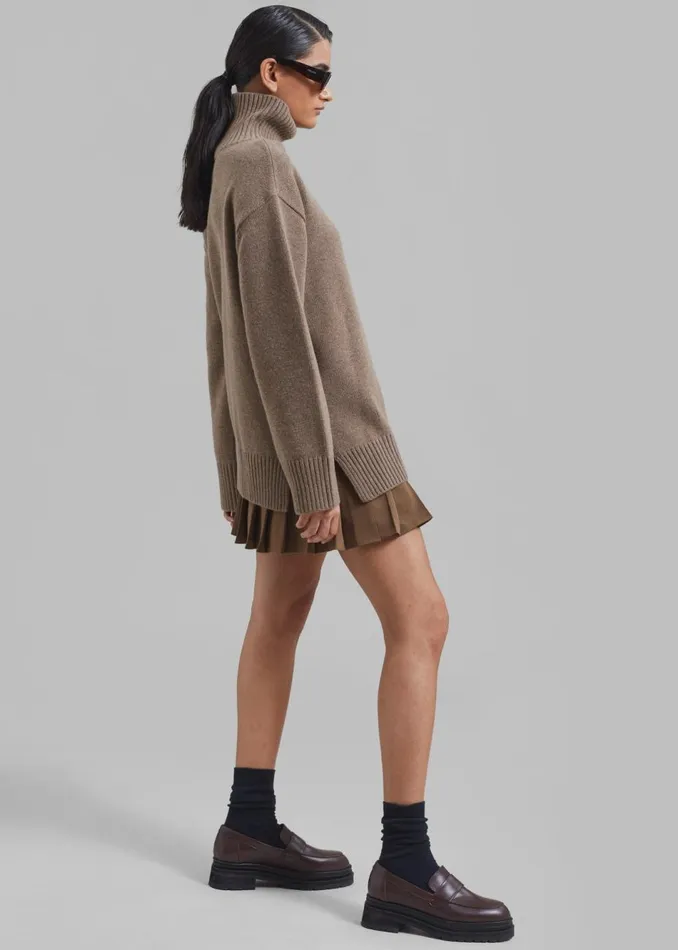 Women The Frankie Shop Loungewear Berkeley Turtleneck Brown