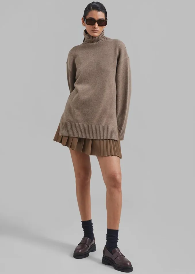 Women The Frankie Shop Loungewear Berkeley Turtleneck Brown