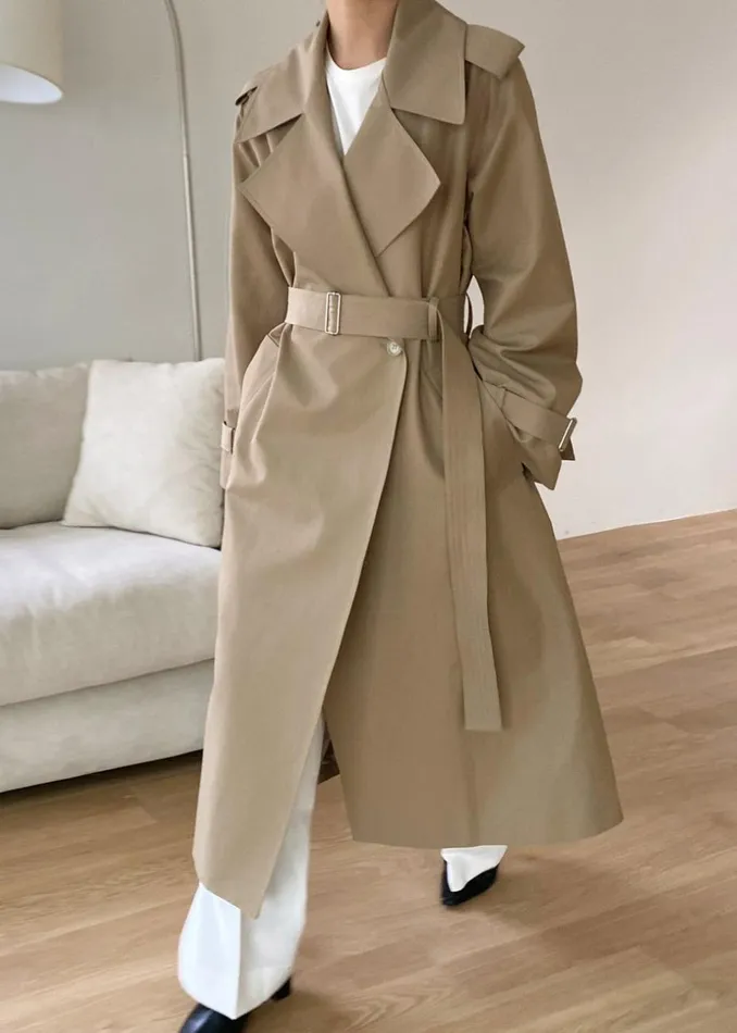 Women The Frankie Shop Outerwear Abril Trench Sand