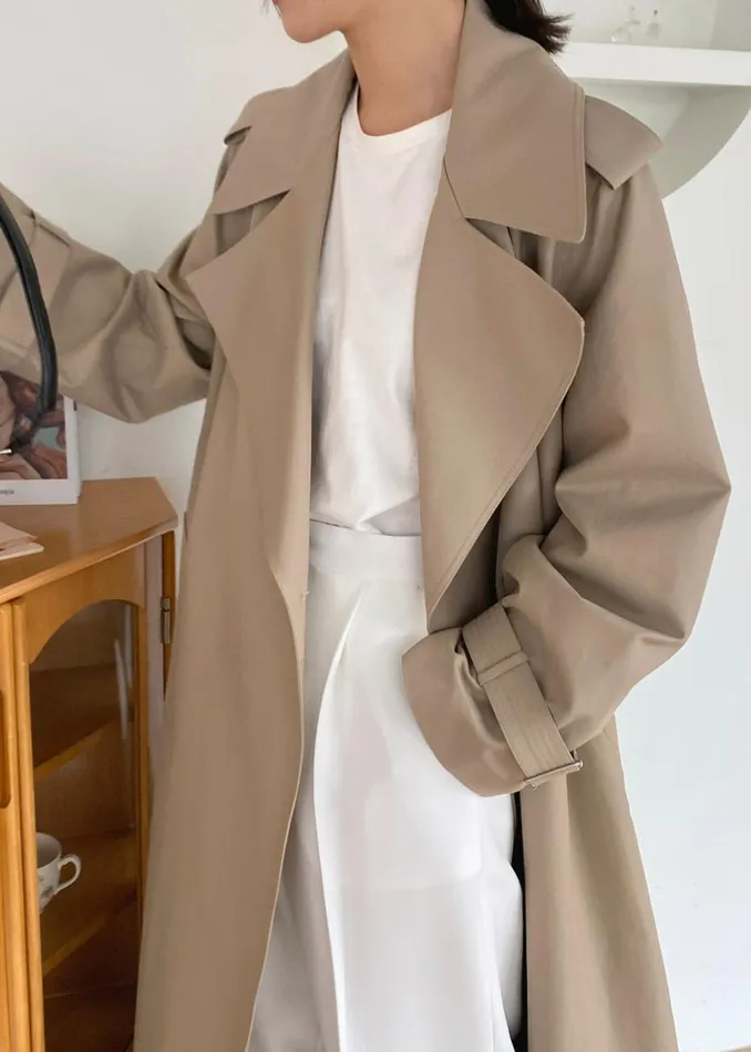 Women The Frankie Shop Outerwear Abril Trench Sand
