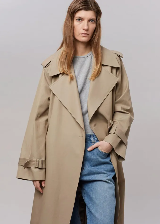 Women The Frankie Shop Outerwear Abril Trench Sand