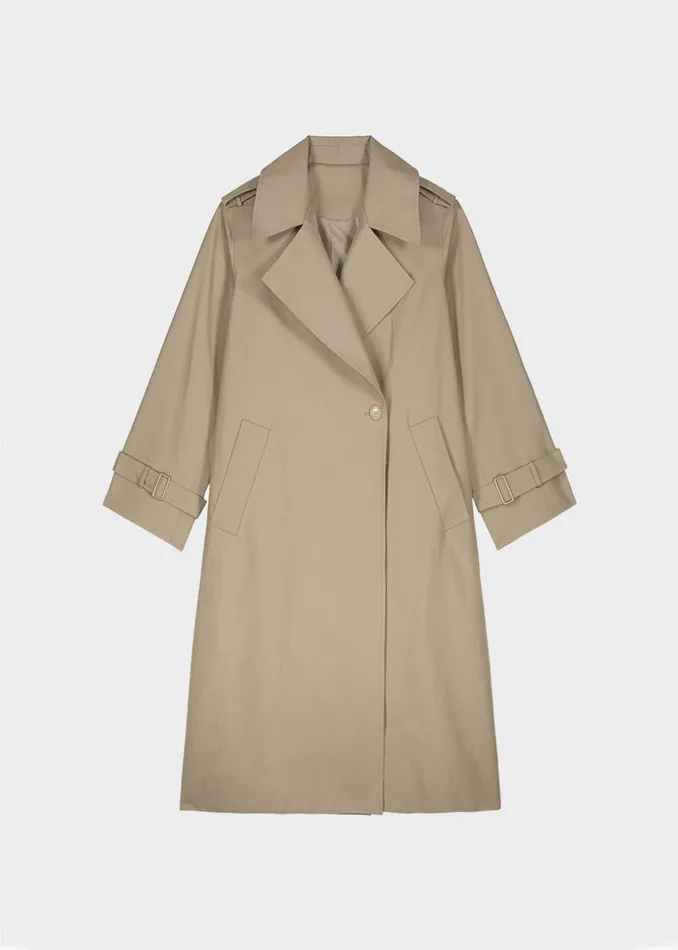 Women The Frankie Shop Outerwear Abril Trench Sand