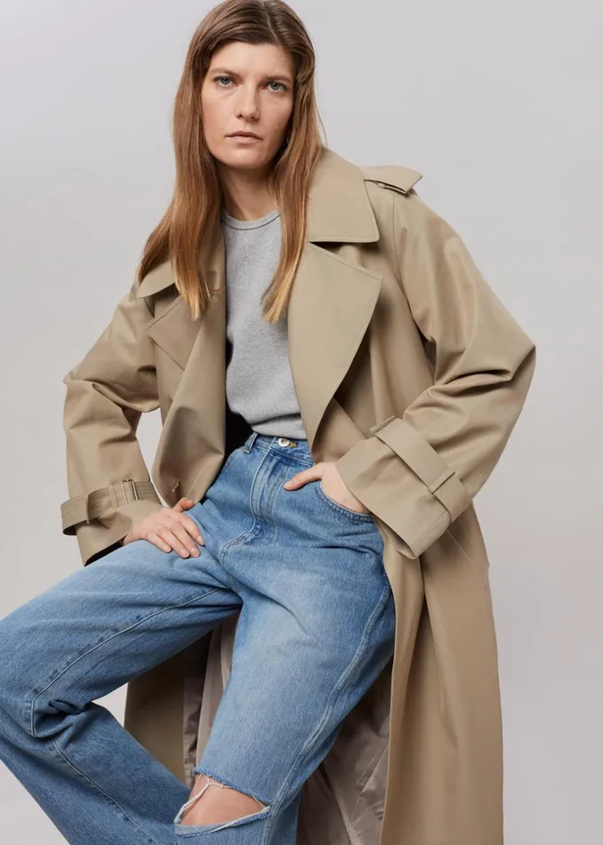 Women The Frankie Shop Outerwear Abril Trench Sand