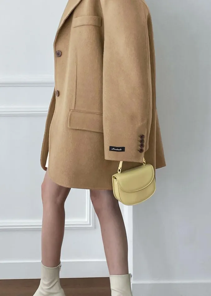 Women The Frankie Shop Outerwear Acadia Wool Blazer Beige