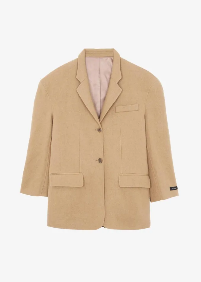 Women The Frankie Shop Outerwear Acadia Wool Blazer Beige