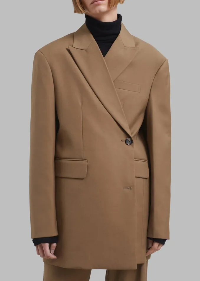 Women The Frankie Shop Outerwear Alana Boxy Blazer Brown