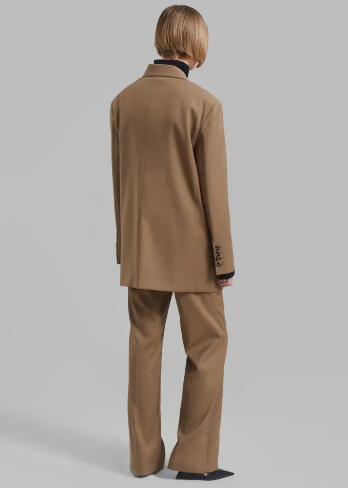 Women The Frankie Shop Outerwear Alana Boxy Blazer Brown