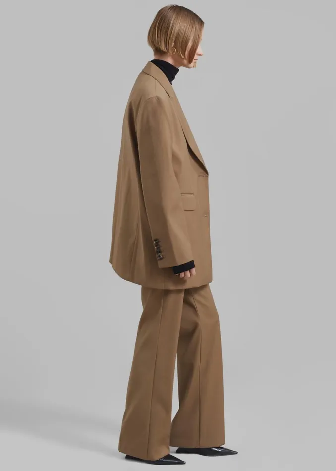 Women The Frankie Shop Outerwear Alana Boxy Blazer Brown