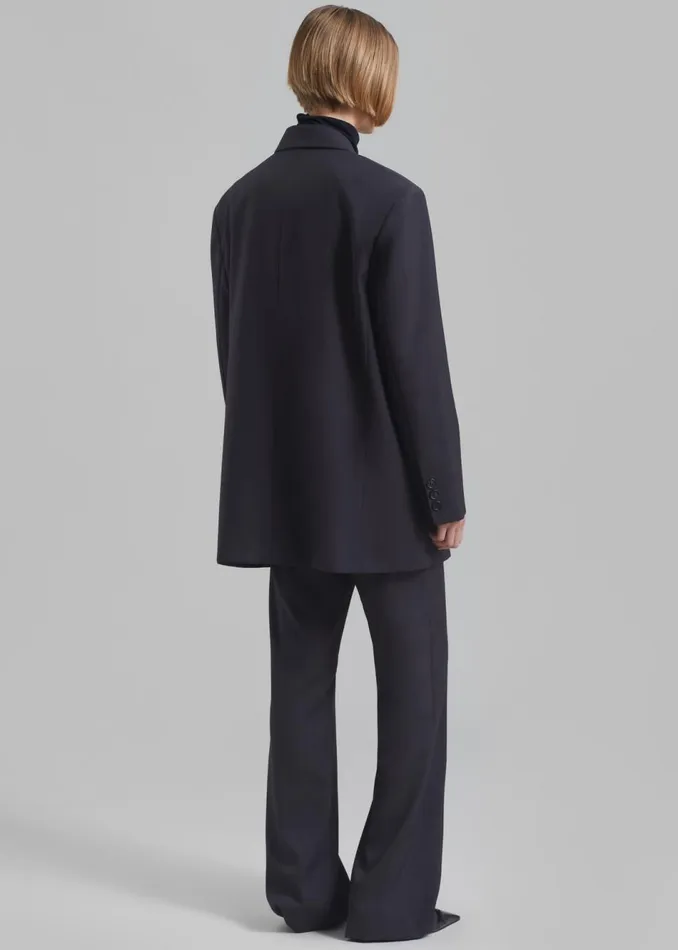 Women The Frankie Shop Outerwear Alana Boxy Blazer Charcoal