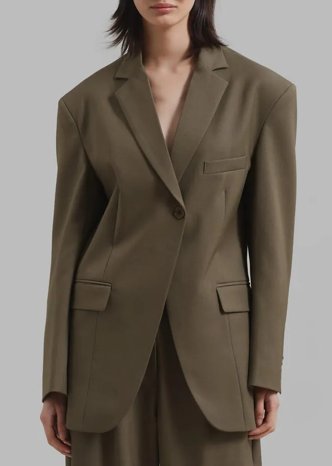 Women The Frankie Shop Outerwear Amara Blazer Khaki