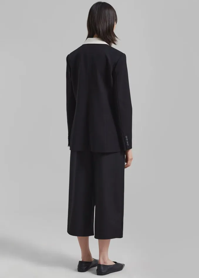 Women The Frankie Shop Outerwear Amos Color Block Blazer Black