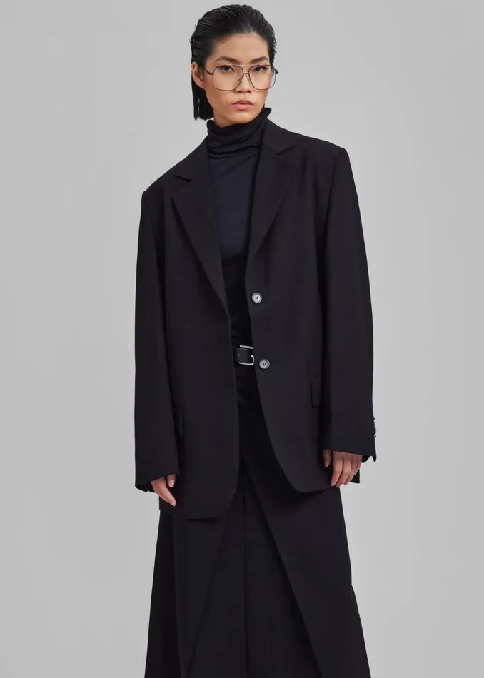 Women The Frankie Shop Outerwear Andy Blazer Black