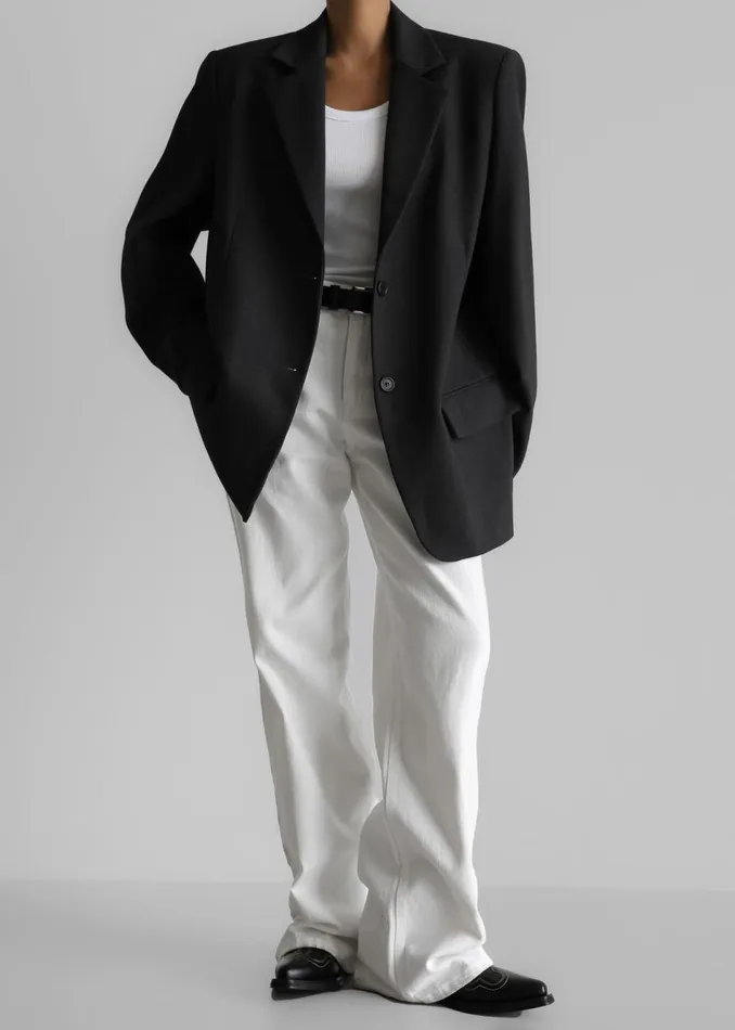 Women The Frankie Shop Outerwear Andy Blazer Black