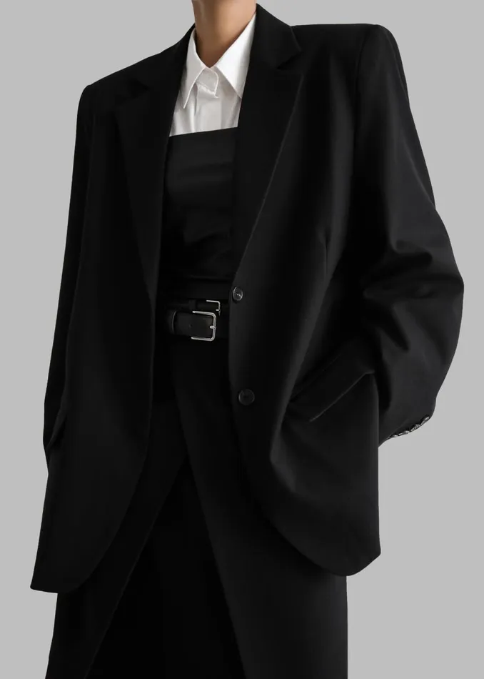 Women The Frankie Shop Outerwear Andy Blazer Black