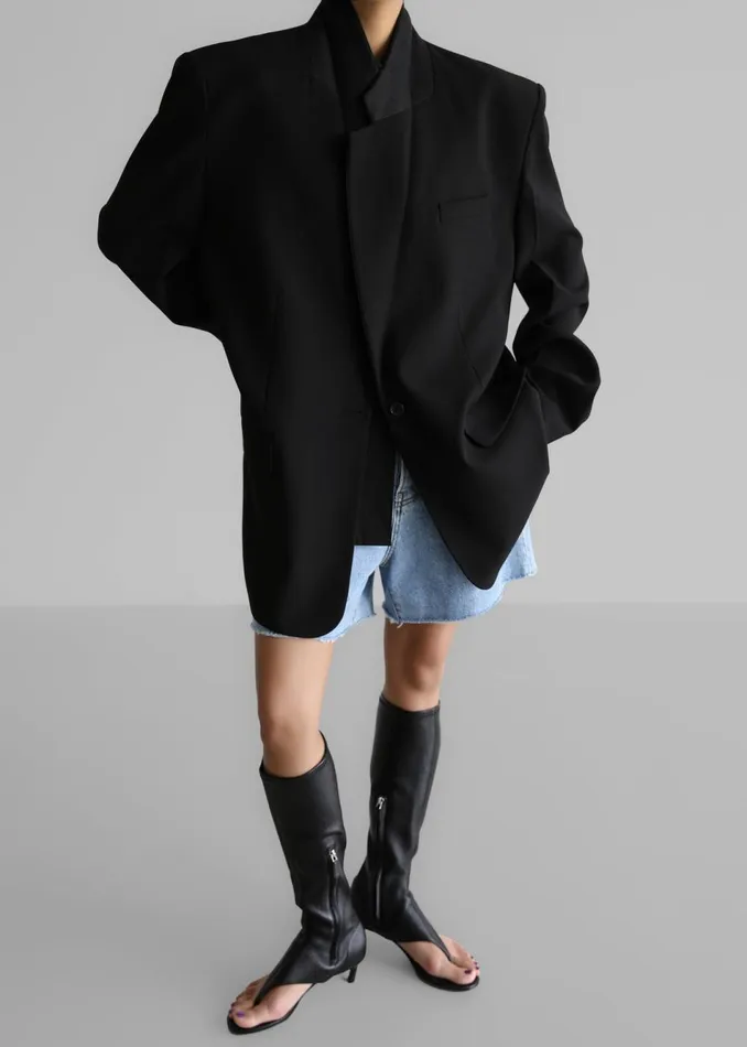 Women The Frankie Shop Outerwear Andy Blazer Black