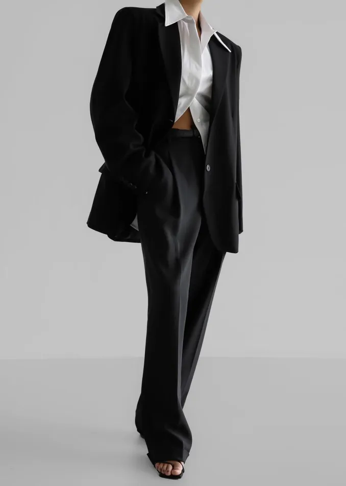 Women The Frankie Shop Outerwear Andy Blazer Black
