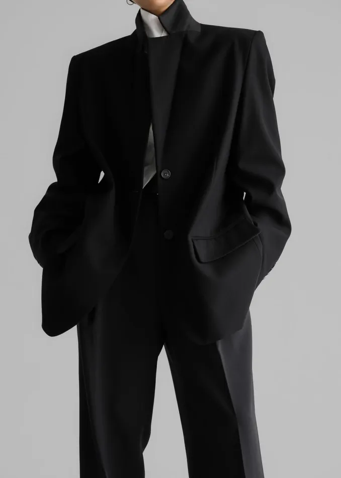 Women The Frankie Shop Outerwear Andy Blazer Black